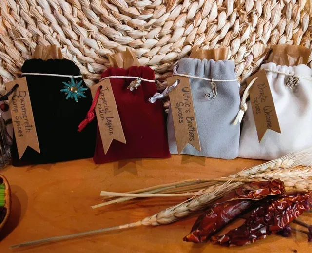 Yet another addition to the Lab! Fantasy Spices Collection will take your food on another level of changing your Universe.
Ulfric's Brothers Spices, Nordic Welcome Spices, Imperial Legion Ration and Dunmereth Camp Spices - are perfectly combined to fit so many different dishes. 
You can buy a set of four, or just one bag of 30g/1oz.
https://etsy.me/3GWU0jS

#skyrim #etsy #theelderscrolls #skyrimspices #spices #morrowind #skyrimgifts #geekgifts