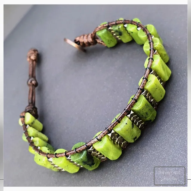 NATURAL JADE (NEPHRITE) HANDMADE BRACELET
Handmade Natural Gemstone Jewelry

All our design prepares according to your given size with love.

Please visit our #esty shop for order;
https://www.etsy.com/shop/SevenArtJewelry

#etsy#hematitestone#handmadejewelry#sevenartjewelry#etsysuccess#etsyshop#etsymarket#uniquedesign#qualityworkmanship#qualitystone#jade#jadegemstone#nephritebracelet#jadebracelet