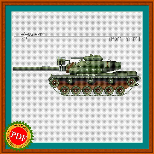 The M60 #Patton #CrossStitchPattern is a must-have for #military enthusiasts and #crossstitch enthusiasts alike! This #pattern features the iconic #M60Patton #MainBattleTank, known for its impressive firepower and durability. With intricate detailing and vibrant colors, this pattern is perfect for creating a unique piece of art that pays homage to this fierce #tank. Show off your love for #militaryhistory with the M60 Patton Cross Stitch Pattern!
🔎 https://ballwool.com/products/58748