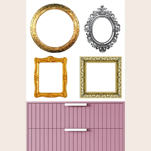how to hang. oval painting. wall gallery.