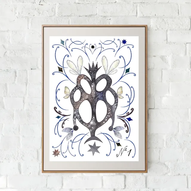 art print digital illustration 🦋🎨🖌️🖼️🌠