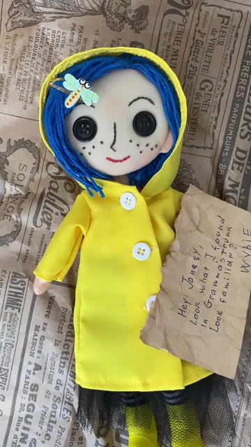 CORALINE HANDMADE DOLL