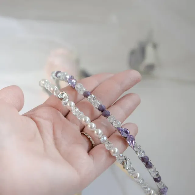 New thin bands for your spacial occasion.  It has standard size and may suit both a girl and a woman. 
Новые тоненькие обручи будут хорошим дополнением к образу как невесте, так и маленьким выпускницам. Размер стандартный. 
Цена: 
Белый ( с жемчугом Swarovski) - 350 грн
Лавандовый - 300 грн

#weddinghairband #weddingaccessories  #bridalhairpeace #bridalaccessory #bridalband #bridaljewelry #украшениявприческуневесты #украшениянавыпускной #украшениявприческу #свадебныеукрашения #свадьбаодесса