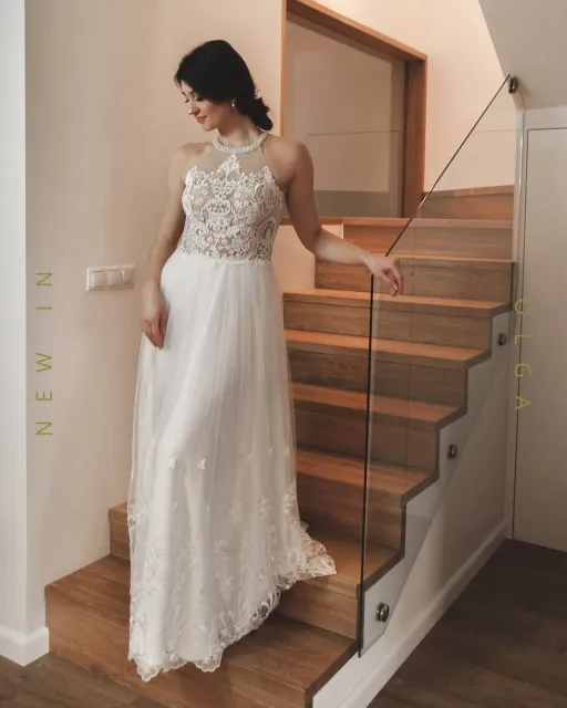 ⚡️ This is one of our latest NEW IN from the 2020 collection! ⚡️ Olga - wedding dress with beads and pearls hand-decorated halter neckline, with a lace top and an embroidered tulle skirt in off-white color. Beautifully decorated and exposed backs are an additional eye-catching element! Olga wedding dress will perfectly match weddings in boho style! 🥰 
You can order Olga wedding dress online here:
👉 https://www.etsy.com/listing/776977400/
---
Handmade wedding and evening dresses. Buy ready dress or make online custom order on our Etsy shop
👉 Link in bio https://www.etsy.com/shop/AtelierLuckyDress 
#bridals #bridalwear #bridaldress #bridalstyle #bridalinspiration #bridalgown #weddingdressideas #weddinggowns #weddingdays #brideinspiration #brideoftheday #weddingdresses2020 #weddingdressatelier #weddingdresslookbook #weddingdresspoland #weddinggowndesigner #weddinggownshopping #weddinggowninspiration  #weddinggownideas #weddinggowninspo #dreamweddings #WDOfficial #WEDDINGPEACE #WeddingChicks #WIPresets #misstomrsbox #bohoweddingdress #boho #bohowedding #halterweddingdress

Model: @tanushka_teti
Photos: @ninelzakaryan_photo
MUA: @olahajto