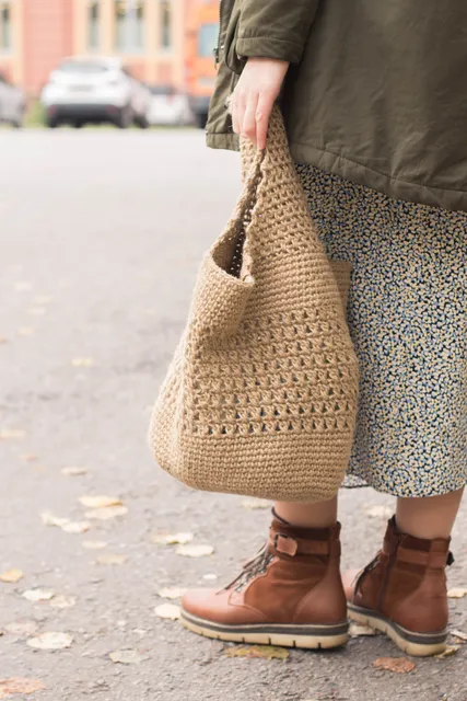 #jute #jutebag #crochetbag