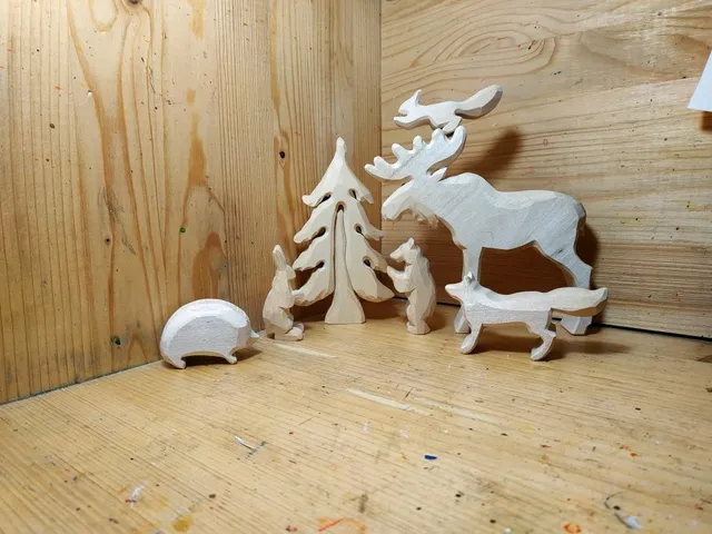 Wooden toys.