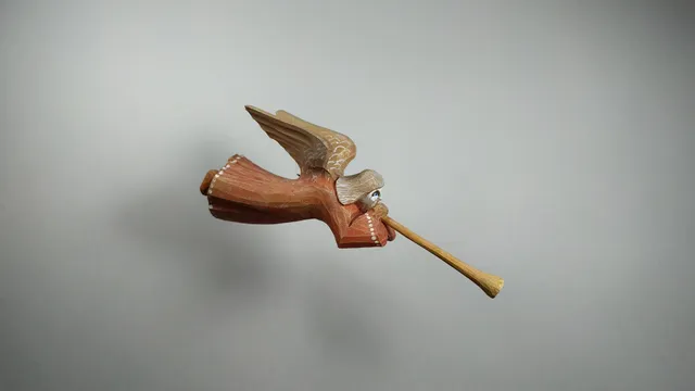 Wooden toys, angel.