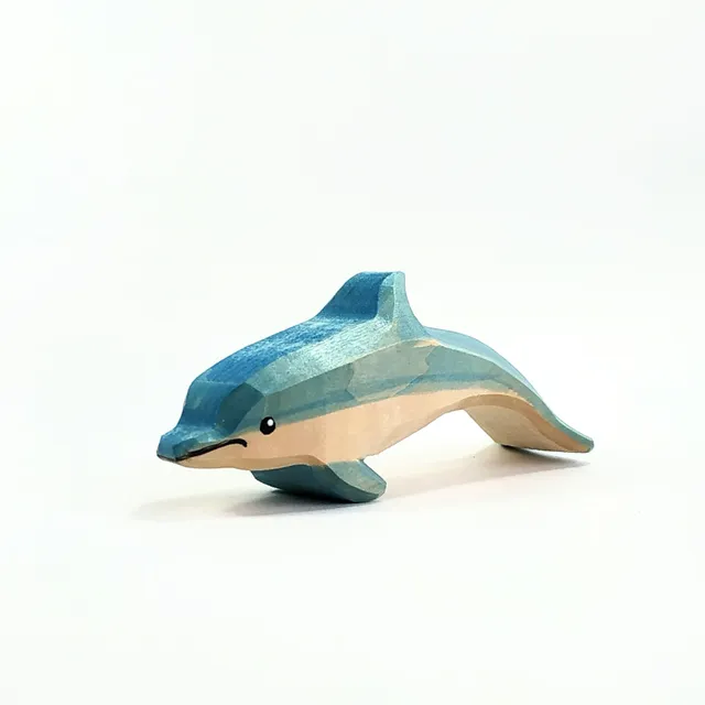 Dolphin, wooden toy..
