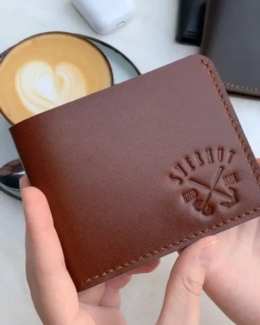 Leather Wallet✔️It has 6 credit card slots and also could be used for banknotes. For any questions you can contact me by Direct👌🏻
