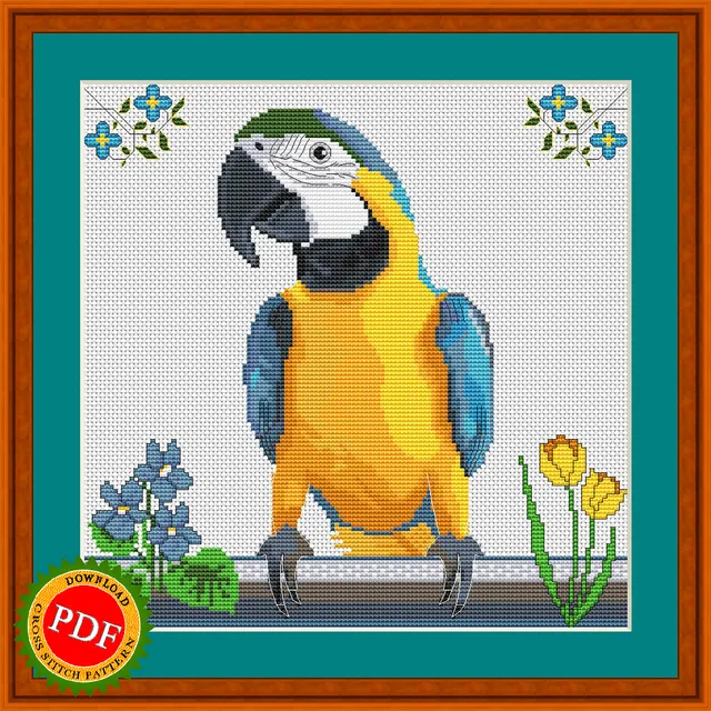 The #Ara #CrossStitchPattern featuring a #MacawParrot is a colorful and detailed #pattern that will delight any #stitching enthusiast. This pattern includes intricate depictions of the majestic bird with vibrant feathers and a striking pose. Perfect for adding a touch of nature and art to your home decor or for gifting to a loved one, the Ara #CrossStitch Pattern is a must-have for anyone who loves to create beautiful and unique designs.

🔎 https://ballwool.com/products/56597