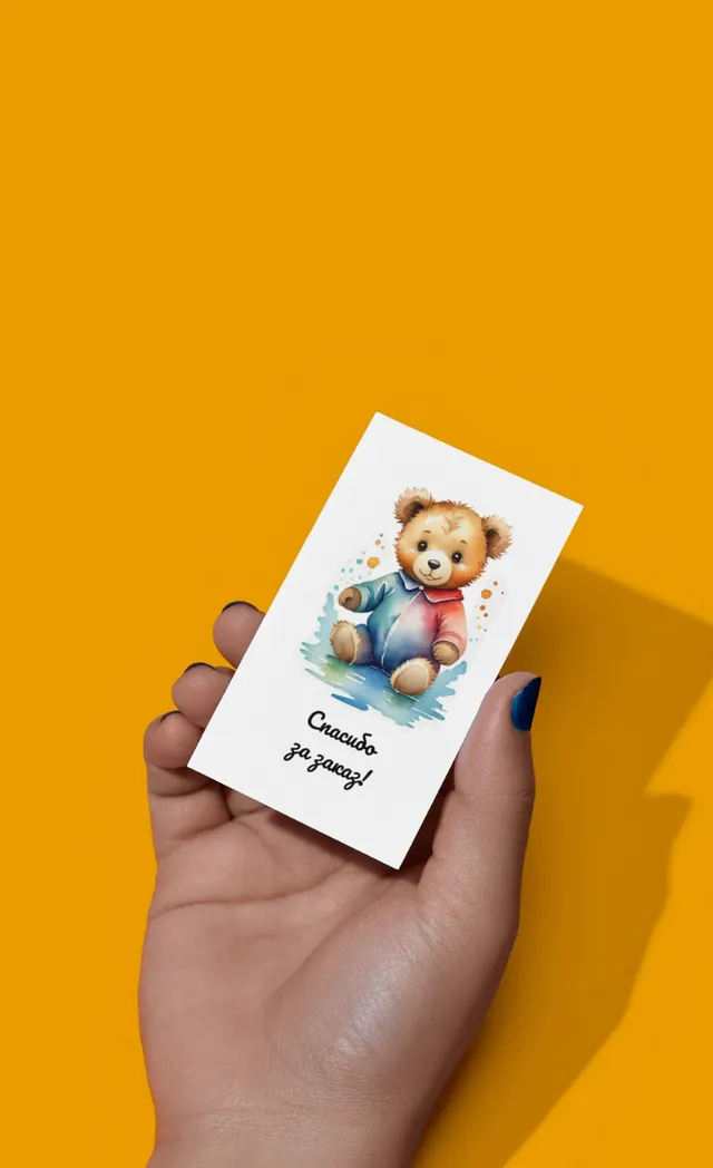 Cute teddy bear for tags as a gift