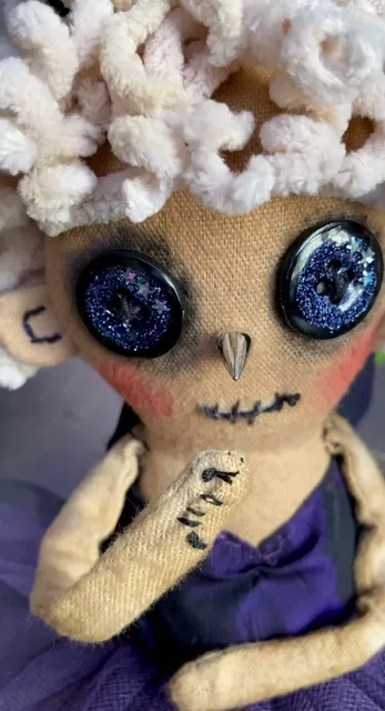 MOTH DOLL . CUTE CREEPY