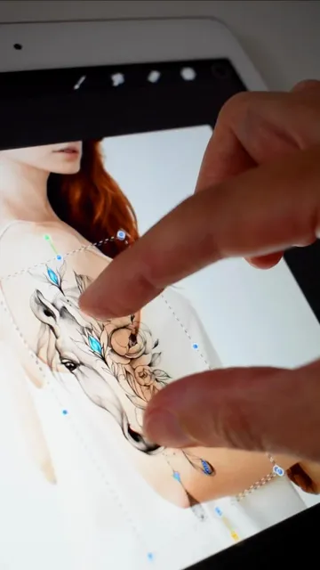 Horse tattoo design