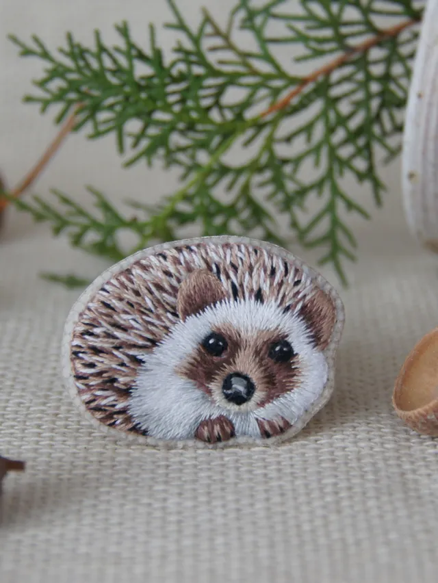 Pure hedgehog charm! 🦔♥️  

This spiky little one is one of my early works. Yes, he’s got plenty of "quills," but don’t worry—they’re 100% prick-free (tested and approved!) 😃  

This little hedgehog has found his forever home, but I’m keeping this photo as a sweet memory.