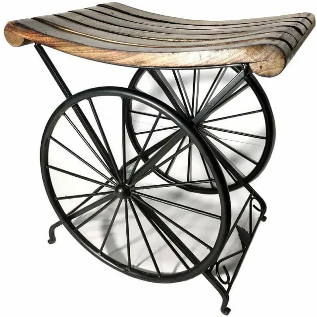 Decorative wooden-iron stool available for export.#decorative#export#instagram#woodworking#woodart#woodiron#