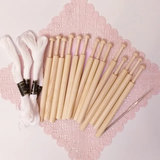 Materials for lace making.