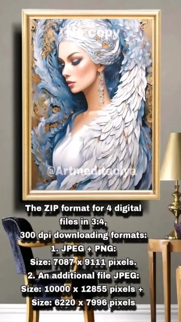 Digital abstract 3d textured painting "Swan Princess". Portrait of a mysterious fabulous blonde

Instant download. You can buy digital 3d paintings with instant international payment processing using the link 👇

https://ballwool.com/products/66496