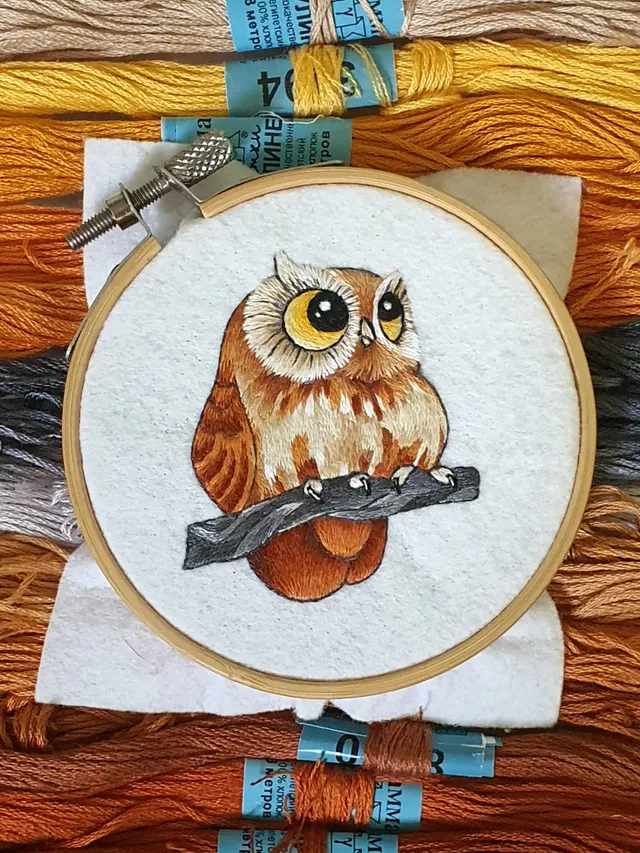 "Where is my owner?"— cries a recently fledged chick.  
I honestly reply: "There will be one!"  

In the meantime, I’m sharing with you the process of creating this cute little owl.  
Give me a like as a sign that you enjoy posts like this!