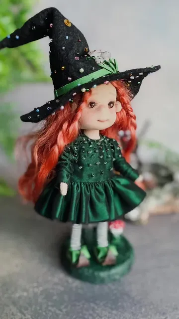 CUTE WITCH DOLL HANDMADE