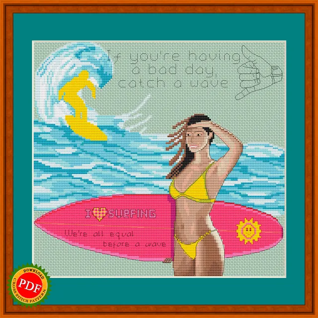 This #Surfing #CrossStitchPattern is a must-have for any surfer or ocean lover! Show your love for surfing and the #surfculture by creating your own handcrafted piece using this #SurfRider #crossstitch #pattern. The Surfing Cross Stitch Pattern is the perfect way for crafters and #surfenthusiasts to bring the ocean vibes into their home decor. With intricate details and vibrant colors, this pattern is sure to be a fun and challenging project for any cross stitch enthusiast. Hang the finished product on your wall or gift it to your favorite surf rider. Get ready to ride the #stitching wave with this Surfing Cross Stitch Pattern.

🏄 https://ballwool.com/products/57962