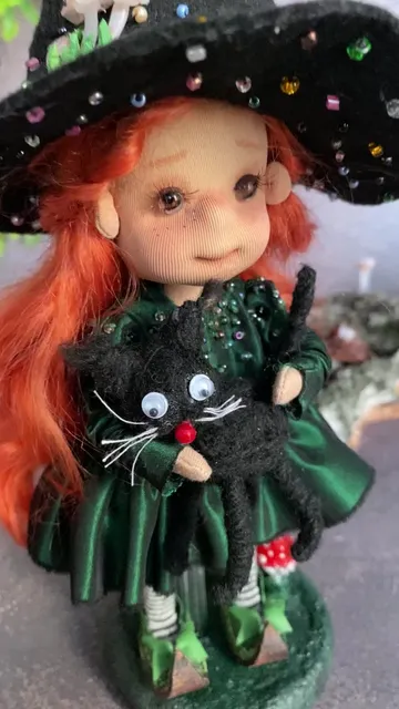 cute WITCH doll