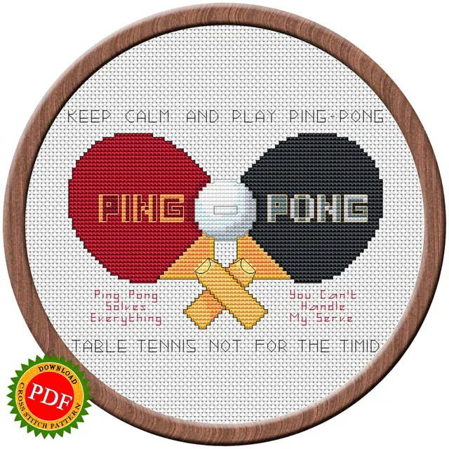 This #TableTennis #CrossStitchPattern features a fun and playful design of #pingpong paddles and #tabletennisrackets. It is perfect for any table tennis enthusiast or #sports lover looking to add a unique touch to their home decor. With its intricate stitching details, this pattern is a great project for both beginners and experienced #crossstitchers. So grab your needle and thread and start creating your very own table tennis masterpiece!
🔎 https://ballwool.com/products/58542