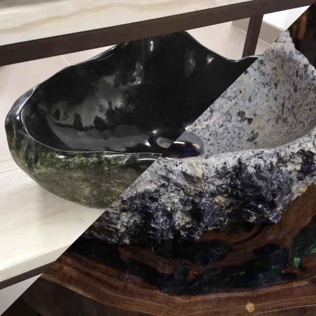 Доброго времени суток😉
⠀
Хотелось бы узнать, какой край раковины более эффектней смотрится полированный или природный?
Пишите в комментариях👇🏽👇🏽👇🏽
⠀
#раковинаизкамня
#дизайн
#нехуевыйкамень #дизайнтюмень #дизайнер 
#раковинаназаказ 
#дизайн
#гранит #мрамор #змеевик #яшма #оникс #нехуевыйкамень #дизайнтюмень #дизайнер
#раковинаназаказ