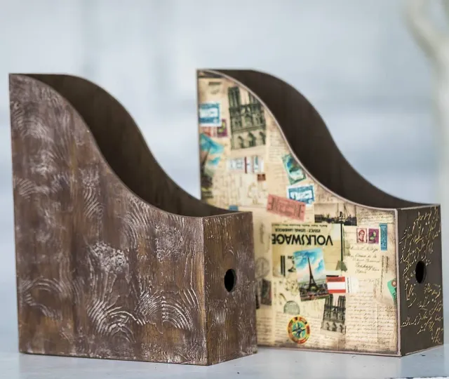 Wooden office and writing desk for paper storage.
Wooden handmade wooden box for office or office
The basis of the tree is decorated using decoupage technique, decorated with hand-painted.

A wooden paper tray is an ideal way to stylishly organize the most used space. The paper tray is a great way to organize incoming and outgoing documents, magazines, your favorite books, any other items that never seem to take their place. The organizer box is a great addition to your desk, kitchen counter, and even coffee tables and tables.

Size:
Width 24 cm / 9.45 in
Length 9 cm / 3.54 in
Height 31 cm / 12.20 in
**************************
#woodscraftgifts #handmade #papertray #handmadegifts #handmadedecor #woodtray #woodscraft_в_наличии