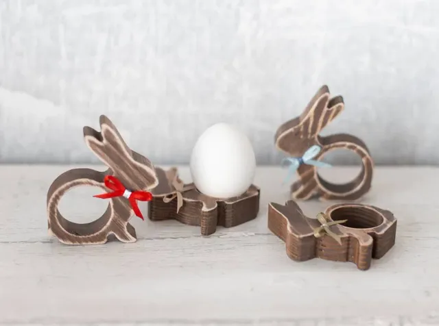 Wooden Easter Egg Stand
Very cute wooden stand Easter Bunny. Decorate your holiday table. Add comfort and holiday atmosphere with a bright beautiful Easter egg.
A great gift for the Catholic and Orthodox Easter to your friends and relatives.
The base is cut out from solid pine Further tinted with oil for wood and artificially aged

Size:
height 2 cm / 0.79 in
width 7 cm / 2.76 in
length 8.5 cm / 3.35 in

*************************
#Easterholidays #easter2019 #easteregg #easterdecor #easter #handmadegifts #handmade #handcrafted #buyhandmade #catholiceastergift #orthodoxeaster #woodscraft_в_наличии