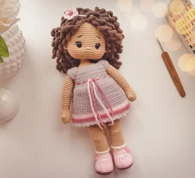 pattern doll, dress