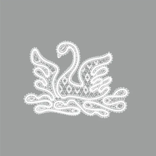 Swan bobbin lace PDF pattern