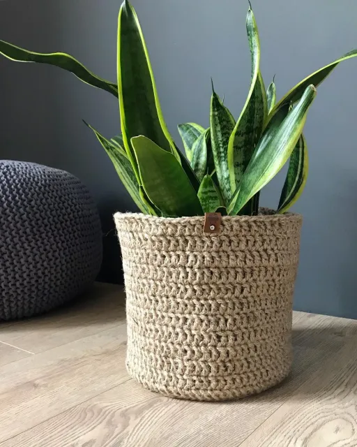 Новенькая корзина из джута 🙌🏻 20х22см #корзиныроссия #корзинаизджута #корзинадляхранения