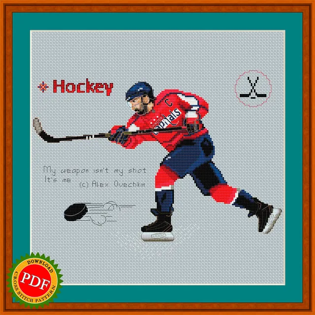 ★ This #Hockey #CrossStitchPattern features a dynamic design of a skilled #hockeyplayer in action, inspired by the talented Alex #Ovechkin. Perfect for any #icehockey fan or avid #crossstitcher, this #pattern is sure to add a touch of sporty style to your home decor. Whether you're a fan of hockey or simply appreciate the intricate craft of cross stitching, this pattern is a must-have for your collection.
🔎 https://ballwool.com/products/60229
