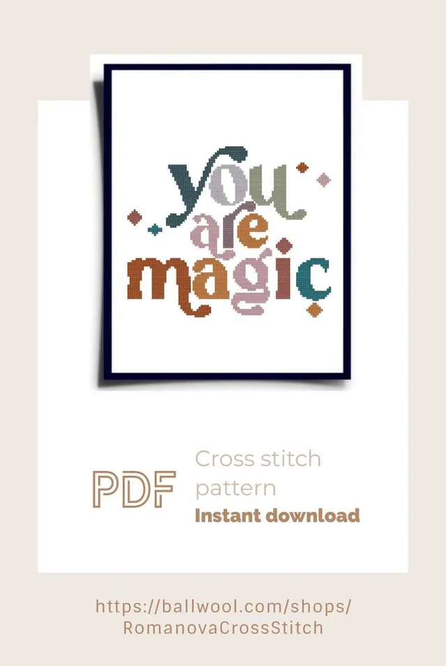 You are magic cross  stitch pattern