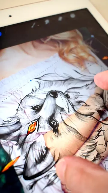 Family fox tattoo design