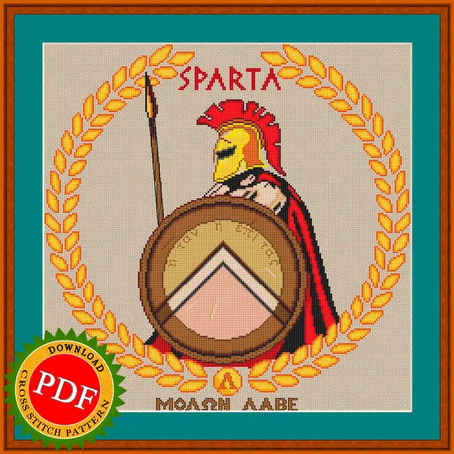 Created for needlework enthusiasts and history buffs alike, this #pattern showcases the iconic #helmet, shield, and spear of the #ancientwarrior. The intricate #stitch work will bring this powerful symbol to life, making it a stunning addition to any home decor or as a #gift for a fellow enthusiast. Perfect for experienced #stitchers and beginners looking to challenge their skills, this pattern allows you to create a one-of-a-kind piece honoring the strength and bravery of the mighty #Spartanwarrior.

🔎 https://seller.ballwool.com/products/57004