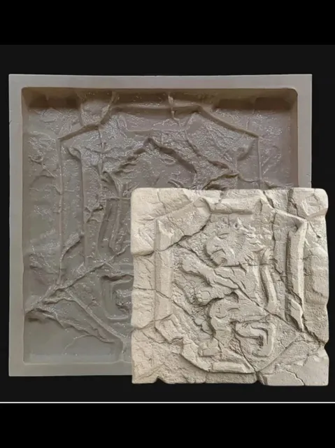 Form for panels and bas-reliefs "lion"