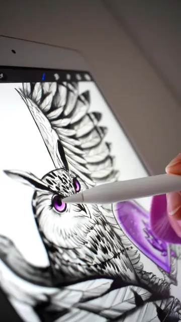Magic owl Tattoo design
