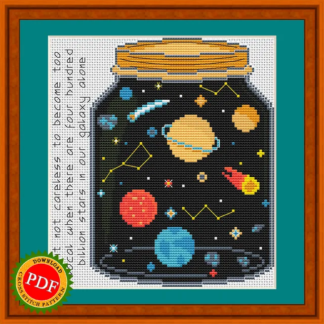 🌌 The #Galaxy #CrossStitchPattern is the perfect way to add a touch of cosmic beauty to your home decor. Featuring a stunning design of a #GalacticJar surrounded by intricate galactic elements, this pattern is a must-have for any space enthusiast. Take a journey through the #cosmos as you craft this beautiful #galaxy #crossstitch #pattern and bring the wonders of the universe into your home.
🌠 https://ballwool.com/products/59523