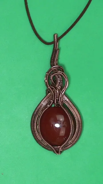 Wire Wrapped Stone Pendant