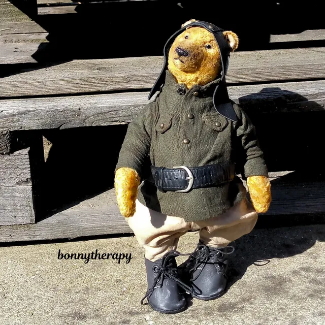 This plush bear is 9 inches (23 cm) tall, making it perfect for cuddling and display. Its intricate design sets it apart from traditional plush bears.
I hope you enjoy it.