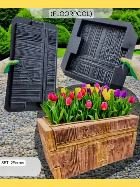 Set of forms  for a garden flowerpot Planter 🪴🌻🌺