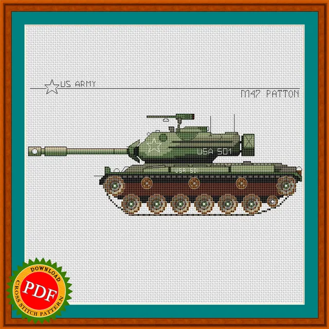 The M47 #Patton #CrossStitchPattern is a unique and intricate design that celebrates the iconic American #warmachine, the #PattonTank. This detailed chart is perfect for any #crossstitch enthusiast, offering a challenging and rewarding project. With its beautiful depiction of the powerful M47 Patton #Tank, this #pattern is sure to be a conversation starter and a source of pride for any #militaryhistory buff. Add a touch of patriotic flair to your home decor with the #M47Patton Cross Stitch Pattern.
🔎 https://ballwool.com/products/58671