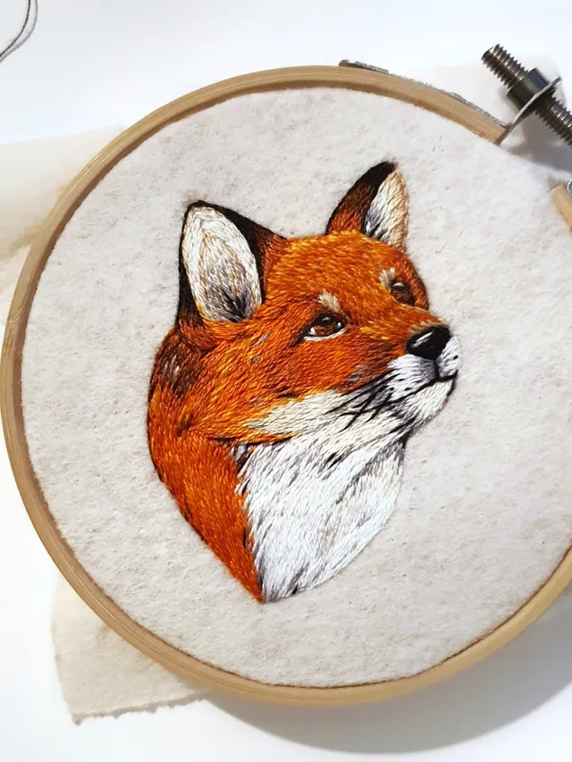 Sly eyes, expressive gaze, bright red fur — this is the beautiful Fox I’ve created.