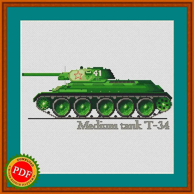 ★ The T-34 #Tank #CrossStitchPattern is perfect for any history buff or #military enthusiast. This detailed #pattern features the iconic Tank of #WorldWarII, known for its strong and innovative design. With intricate stitching, this pattern captures the essence of the #T34Tank and allows you to create a stunning piece of art. It's a must-have for anyone interested in the history of warfare.

🔎 https://ballwool.com/products/61127