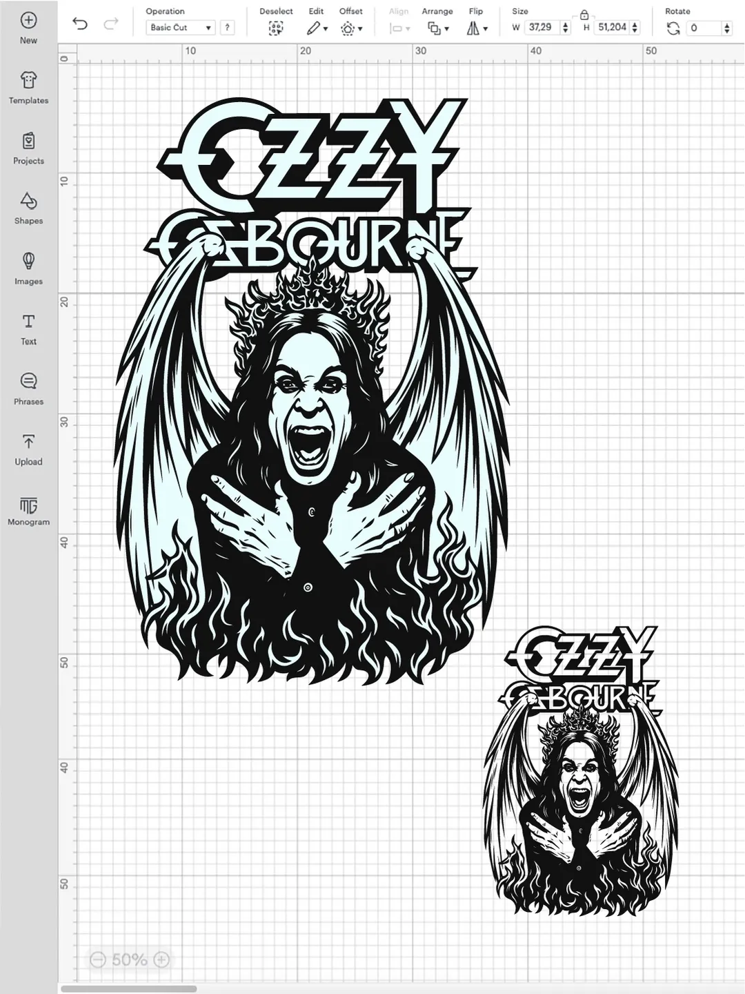 Ozzy Osbourne PNG, Rock Legend SVG, Heavy Metal Cricut