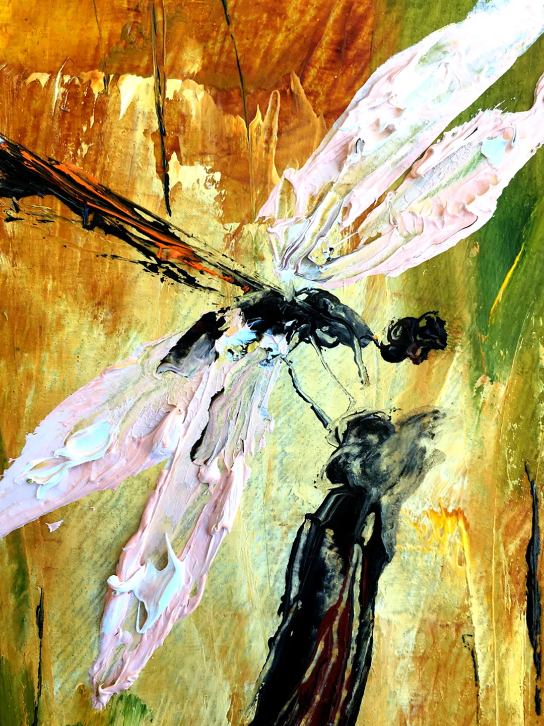 Dragonfly Painting Original Art by SerjBond
