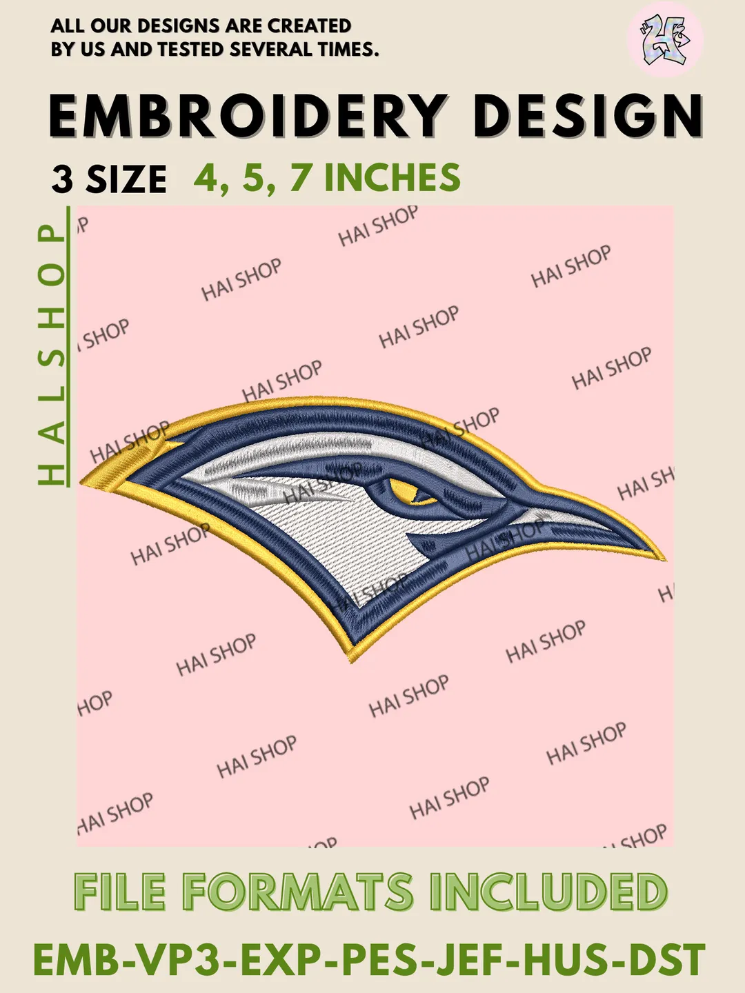NCAA Chattanooga Mocs Mascot Logo Embroidery Design, Mocs Machine Embroidery Files, College Teams, Game Day, 3 Sizes, Digital Download