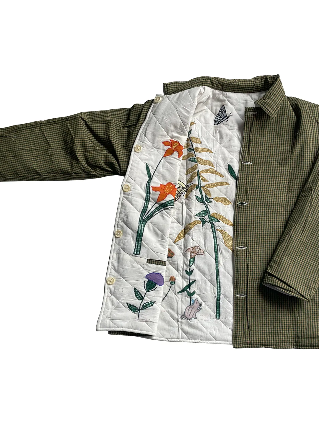 Wildflower Reversible Quilted Cotton Jacket | Nature-Inspired Design ...
