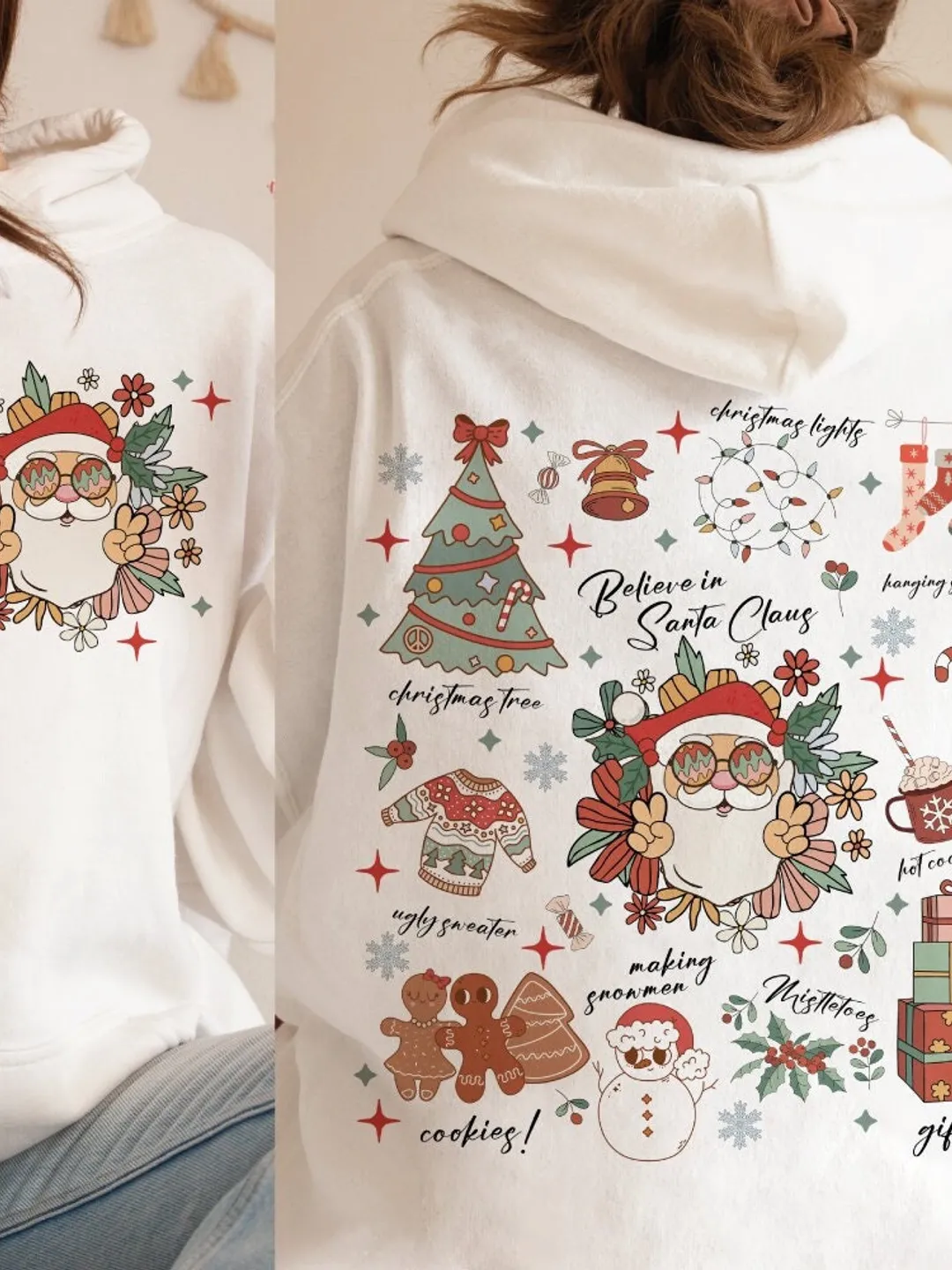 Retro Christmas PNG, Vintage Santa Claus Png, Groovy Christmas png, Christmas Shirt sublimation, Merry Christmas png, Christmas Vibes PNG